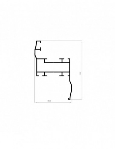 Dormant avec couvre joint