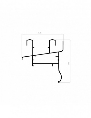 Cadre coulissant avec couvre joint avec rejet d'eau